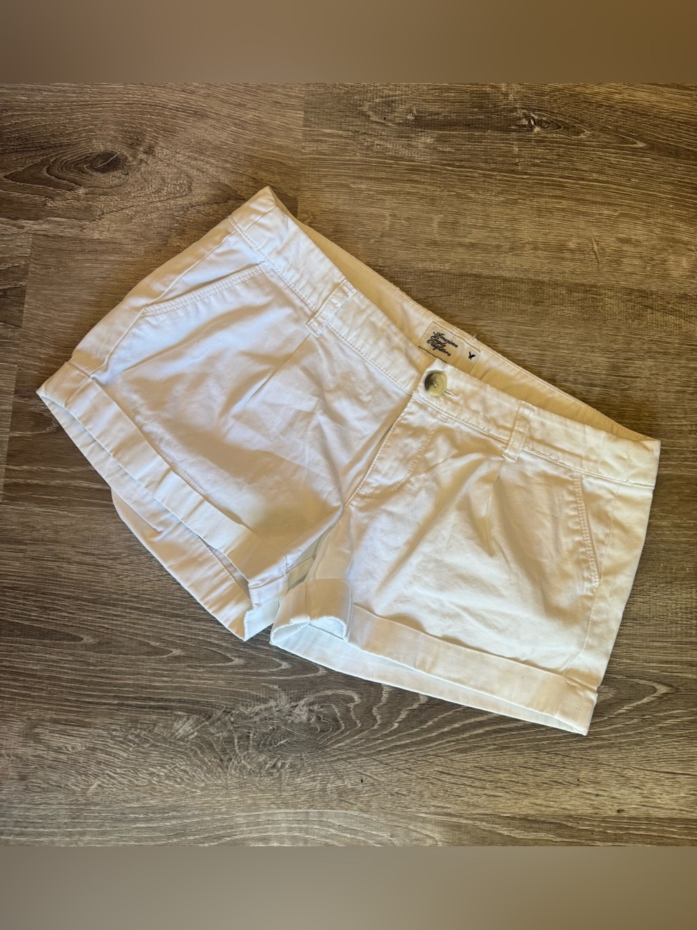 Classic White Women's Cotton Shorts